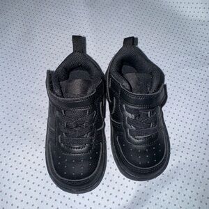 Black Kids Nike Airforce Shoes